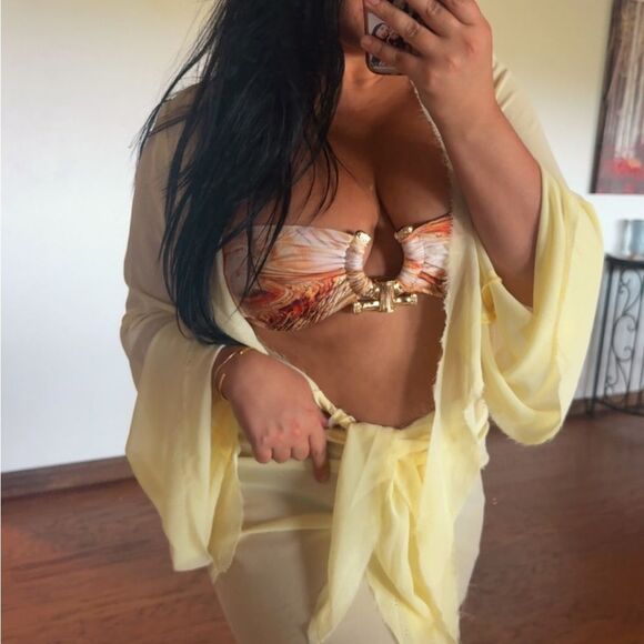 Colorful bandeau bikini top - Picture 1 of 2